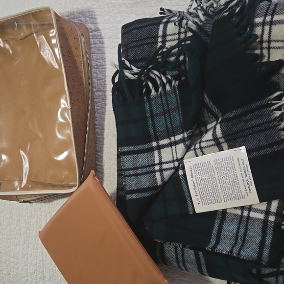 Pendleton Wool Tartan Stadium Blanket Vintage 1960s NWT Ralph Lauren Christmas - Picture 5 of 10